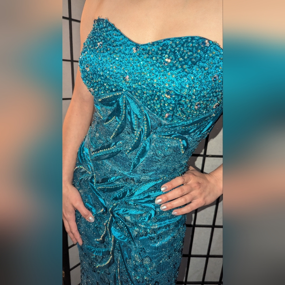 Stellar Formal Teal Dress